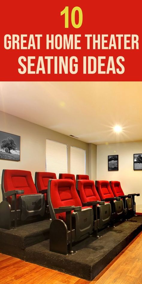 Diy Theater Seating, Theater Room Ideas On A Budget, Home Theater Seating Ideas, Theater Seating Ideas, Small Home Theater Ideas, Theater Room Ideas, Home Theatre Room Ideas, Theatre Rooms, Small Home Theater