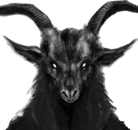 Goat Monster Art, Goat Man Cryptid, Demon Goat Art, Goat Face Drawing, Goat Fursona Art, Goat Pfp, Beetal Goat, Goat Monster, Demonic Goat