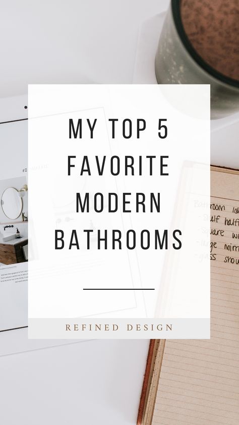 My top 5 favorite modern bathrooms of all time by Refined Design. The best modern, minimal bathrooms to give you inspiration for your next bathroom remodel. The best vanities, bathroom mirrors, tile, and design. ShopRefinedDesign.com #modernbathroomdesign #bathroomdesign #bathroominspiration #bathroomideas Modern Mirrors Bathroom, Contemporary Bathroom Mirror, Bathroom Mirrors 2023, Modern Bathrooms 2023, Modern Bathroom Design Modern Bathroom Design Latest Trends, Modern Bathroom 2023, Modern Bathroom Vanity Light, Modern Faucets Bathroom, Bathroom Remodel 2023