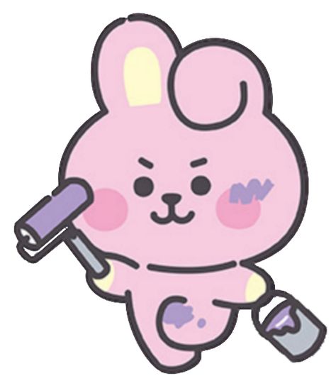 FOLLOW FOR MORE HD PHOTO. #JK #JKCHIBI #BT21 #BTS #ARMY #KOOKY #BT21STICKERS #CUTEBT21 Kooky Bt21, Bt21 Kookie Cute, Phone Themes Aesthetic, Bt21 Stickers, Themes Aesthetic, Pink Drawing, Cute Png, Baby Icon, Cute Kawaii Animals