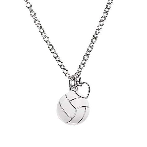 GIMMEDAT Volleyball Heart Enamel Necklace | Lead & Nickel Free | Player or Fan Gift #Pendants, #Necklaces, #Jewelry, #Women, #Clothing, Shoes & Jewelry, Volleyball Heart, Volleyball Accessories, Volleyball Necklace, Volleyball Jewelry, Volleyball Girl, Fan Jewelry, Volleyball Gifts, Sports Jewelry, Volleyball Mom