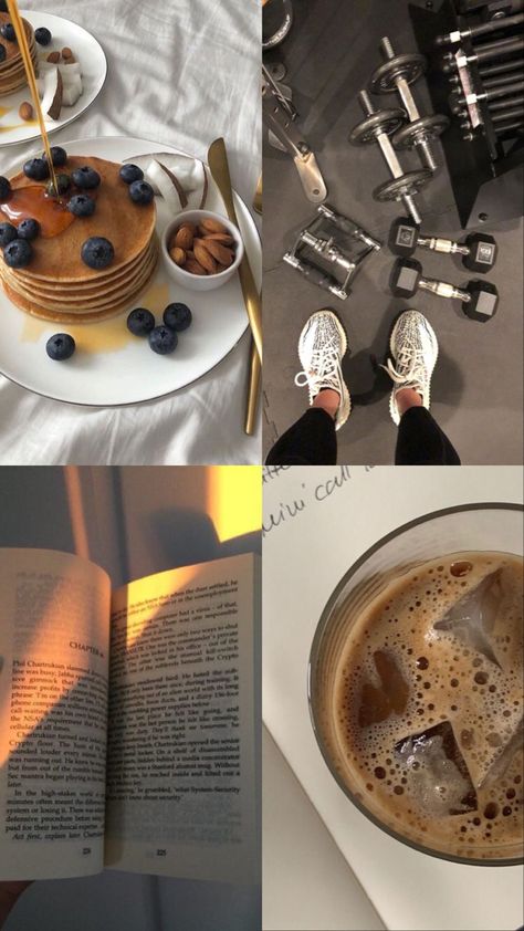 Romanticizing Workout, Coffee Pancakes, Inspiration Books, Reading Coffee, Winter Outfits Ideas, Baby Party Decorations, Protein Coffee, Coffee Ice, Trending Ideas