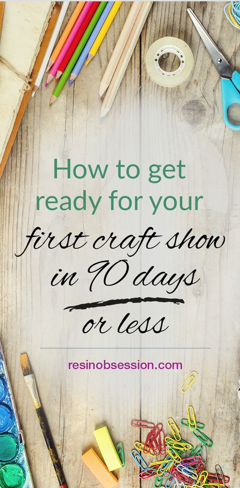 How to get ready for a craft fair. Your 90 day timeline to prepare for a craft show. Includes comprehensive checklist of tasks to complete and things to take to the event. How To Prepare For Craft Show, Craft Show Vendor Checklist, How To Display Macrame At A Craft Show, Craft Fair Checklist, Diy Business Sign For Craft Show, Craft Show Checklist, Craft Shows, Craft Fair Table, Fall Craft Fairs