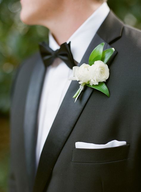 Peony Boutonniere, Ranunculus Boutonniere, Tuscan Inspired Wedding, Perfect Photography, Mississippi Wedding, White Ranunculus, Groom Boutonniere, Boutonniere Wedding, Charlotte North Carolina