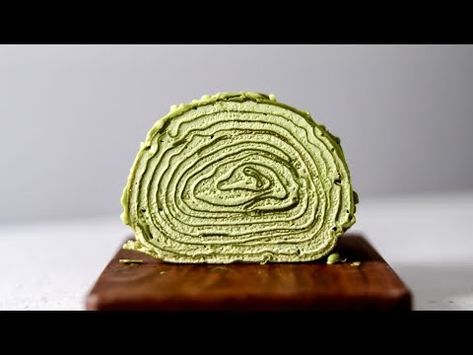 (7) Matcha Crepe Roll Cake | So Soft & Creamy! | Recipe without Oven - YouTube Crepe Roll Cake, Matcha Whipped Cream, The Matcha, Roll Cake, Matcha Green Tea, Chocolate Ganache, Whipped Cream, Green Tea, Matcha