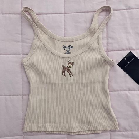 Brandy Melville pink Bambi deer tank💞 Rare color... - Depop Bambi Clothes, Bambi Outfits, Brooklyn Christmas, Korean Outfits Kpop, Fits Clothes, Brandy Melville Tops, Cute Everyday Outfits, Korean Outfits, Aesthetic Outfits