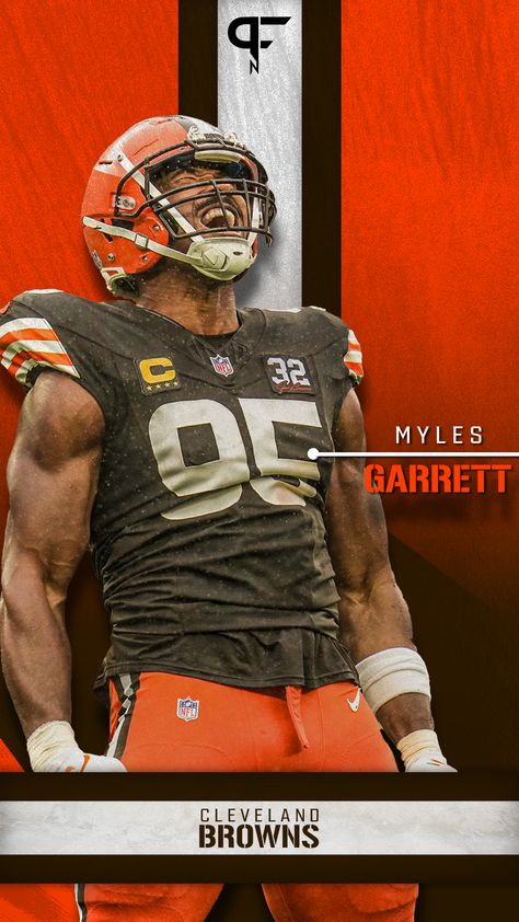 Myles Garrett Wallpaper, Football Wallpaper Nfl, Browns Wallpaper, Cleveland Browns Wallpaper, Myles Garrett, Nfl Football 49ers, Football 49ers, Go Browns, Mobile Phone Wallpaper