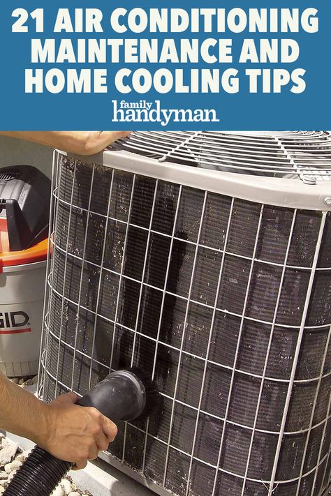 21 Air Conditioner Maintenance and Home Cooling Tips Small Room Air Conditioner, Air Conditioner Maintenance, Air Conditioning Maintenance, Diy Household Tips, Air Conditioner Units, Room Air Conditioner, Home Maintenance Checklist, Air Conditioner Repair, Air Conditioning Services