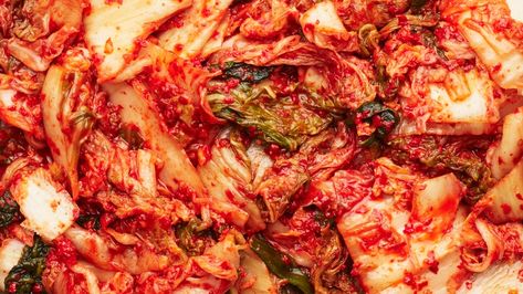 What is Kimchi and How Do You Cook With It? | Bon Appétit What To Add Kimchi To, Gat Kimchi, Kimchi Soup Recipe, Different Types Of Kimchi, Kimchi Container, Kimchi Recipe With Regular Cabbage, Salted Shrimp, Dumpling Filling, Raw Oysters