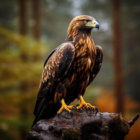 A golden eagle 4k | Premium Photo #Freepik #photo #hawk #eagle #eagle-head #eagle-eye Golden Eagle Aesthetic, Golden Eagle Photography, Golden Eagle Tattoo, Golden Eagle Art, Eagle Photography, Eagle Photo, Eagle Jewelry, Brown Eagle, Lego House Ideas