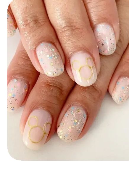 Summer Disney Nails, Simple Disney Nails, Disney Manicure, Disney World Nails, Disney Themed Nails, Disneyland Nails, Nails Disney, Disney Nail Designs, Disney Inspired Nails