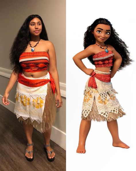 Beautiful Moana Osha Waiters, Plus Halloween Costumes, Moana Dress Up, Masquerade Party Outfit, Moana Halloween Costume, Moana Cosplay, Moana Princess, Moana Dress, Movie Date Outfits