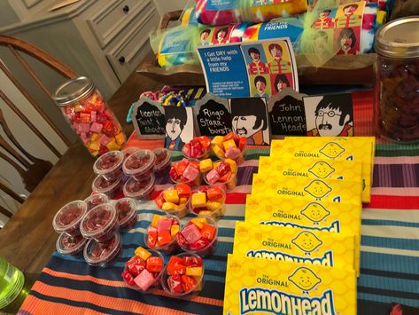 Beatles Candy Bar Beatles Themed Party, Beatles Birthday Party, Beatles Birthday, Beatles Party, Social Event, Social Events, Candy Bar, The Beatles, Party Themes