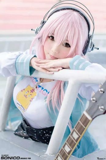 Sonico Chan, Sonico Cosplay, Super Sonico, Asian Cosplay, Cosplay Cute, Super Sonic, Dream Fantasy, Awesome Cosplay, Cosplay Hair