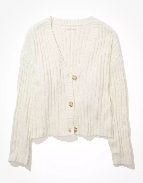 AE V-Neck Knit Cardigan American Eagle Cardigan, Teacher Wardrobe, Crewneck Sweaters, Cute Cardigans, Cozy Cardigan, Beige Cardigan, Back To School Shopping, School Shopping, Women's Sweaters