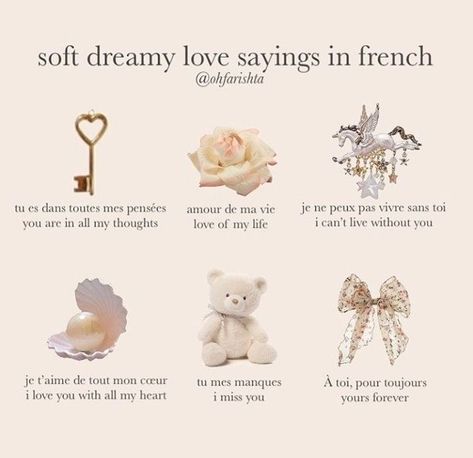 Cute French Words, French Study, Wording Ideas, Basic French Words, French Aesthetic, Romantic Academia, French Language Lessons, French Phrases, Cute Words