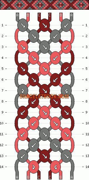 Friendship Bracelets With 6 Strings, Friendship Bracelets Patterns 6 Strings, Friendship Bracelets 6 Strings, Bracelet Pattern 3 Colors, String Bracelet Patterns 3 Colors, Bracelet Patterns Normal, Bracelet Patterns 6 Strings, Three Color Bracelet Pattern, 6 String Friendship Bracelet