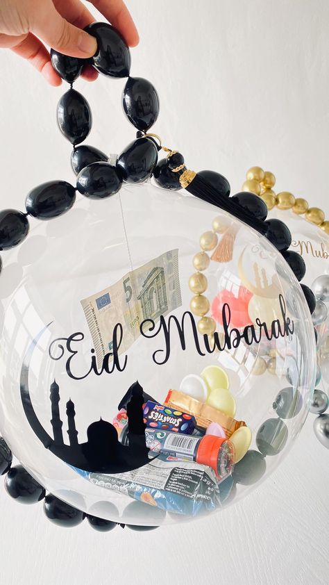 Eid Mubarak Decoration Ideas Diy, Eid Gift Ideas For Kids, Eid For Kids, Ramadan Song, Eid Balloons, Bobo Balloons, Balloons Ideas, Eid Mubarak Decoration, Balloon Crafts