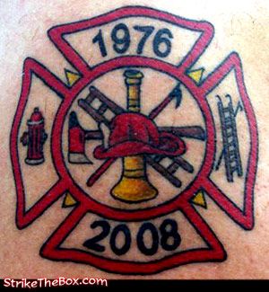 firefighter tattoo - StrikeTheBox.com Fire Dept Tattoos, Fireman Tattoo, Fighter Tattoos, Dad Memorial Tattoo, Fighter Tattoo, Tattoos For Dad Memorial, Firefighter Tattoo, Fire Fighter Tattoos, Brother Tattoos