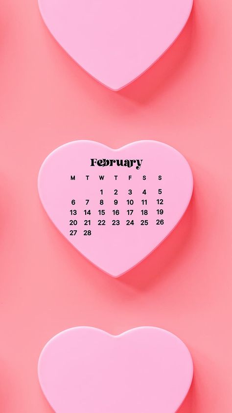 February Phone Wallpaper Calendar, Febuary Calander 2023 Wallpaper, February Wallpaper 2023, February 2023 Calendar Wallpaper, February Wallpapers, Printable Ruler, 2023 Wallpapers, Pink Calendar, February Wallpaper