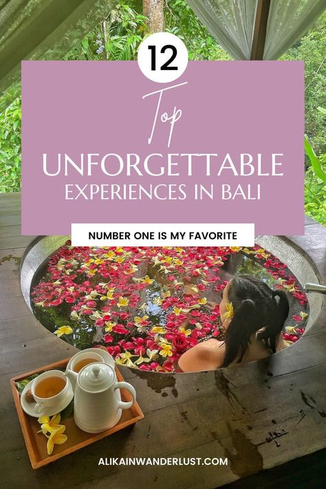 Top 12 Unforgettable Experiences in Bali Bali Experience, Ubud Things To Do, Bali To Do List, Bali Excursions, Bali Must Do Bucket Lists, Bali Travel Tips, What To Do In Bali, Bali Things To Do, Things To Do In Bali