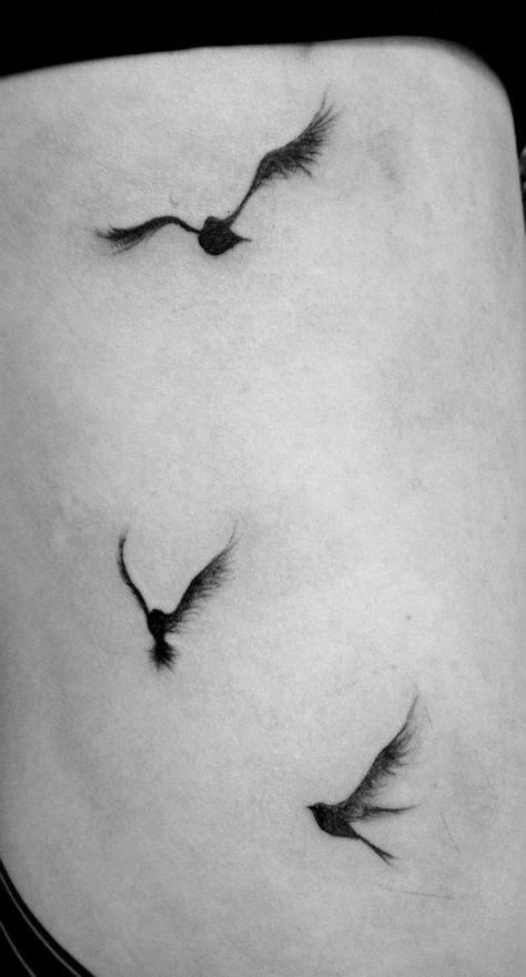 Delicate Lines on Bird Tattoos Three Birds Tattoo, Skin Doodles, Bird Tattoo Ribs, White Bird Tattoos, Bird Tattoos Arm, Simple Bird Tattoo, Small Bird Tattoos, Bird Tattoo Men, Little Bird Tattoos