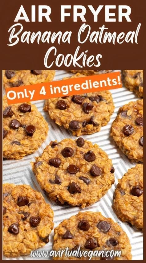 Easy Oat Cookies Healthy, 6 Minute Air Fryer Oat Cookie, Airfryer Cookies Healthy, Oatmeal In Air Fryer, Air Fryer Breakfast Cookies Healthy, Air Fryer Breakfast Cookies, Banana Oatmeal Protein Balls, Banana Lunch Ideas, Airfryer Banana Oatmeal Cookies