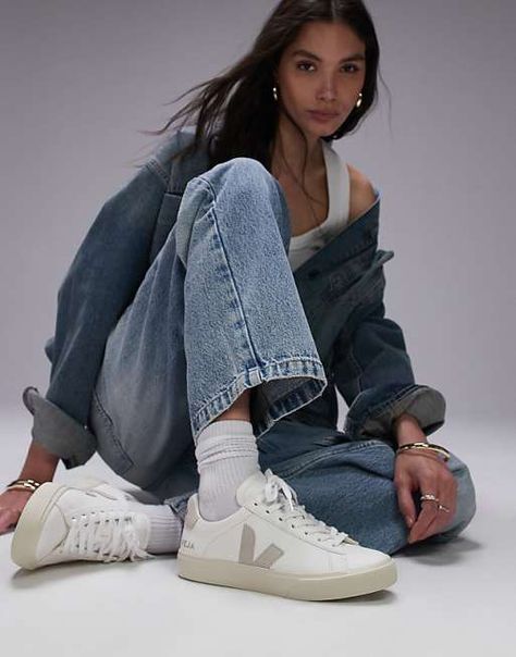 VEJA Campo trainer in white | ASOS Veja Shoes Outfit, Effortless Athleisure, Zapatillas Veja, Athleisure Chic, City Break Outfit, Converse Chuck Taylor White, Flip Flop Boots, Sport Chic, Maxi Dress Trend