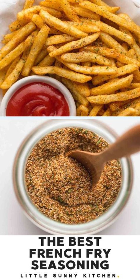 Best French Fry Seasoning, French Frie Seasoning, Vegan Spreads, Fry Seasoning, French Fry Seasoning, Homemade Dry Mixes, Dry Rub Recipes, Homemade Spice Mix, Spice Blends Recipes