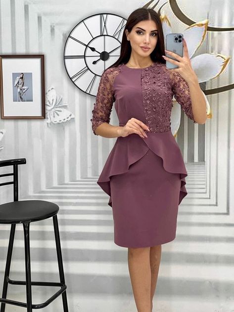 Aline Dress Pattern, Short Dress Patterns, Classy Short Dresses, Simple Frock Design, Simple Frocks, Fancy Dresses Long, Satin Evening Dresses, Plus Size Formal Dresses, Skater Dresses