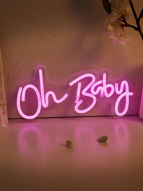 Pink Walpaper, Dorm Room Styles, Neon Quotes, Baby Letters, Pink Tumblr Aesthetic, Neon Lamp, Pink Images, Pink Quotes, Light Letters