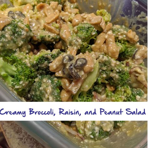 Broccoli Peanut Salad, Peanut Salad, Home Garden Party, Creamy Broccoli, Outdoor Gathering, Broccoli Salad, Roasted Peanuts, Savoury Dishes, Delicious Salads