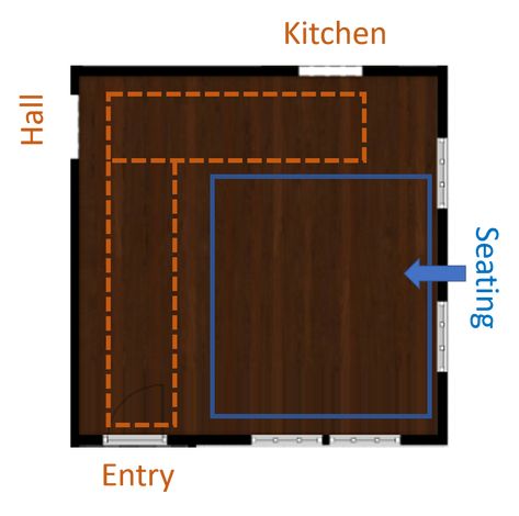 What You Need to Know to Arrange a Pass-Through Living Room with 3 or More Doors Passthrough Living Room, Pass Through Living Room, Pass Through Living Room Layout, Great Room Layout, Family Room Layout, Relaxing Living Room, Small Living Room Layout, Living Room Setup, Living Room Furnishings