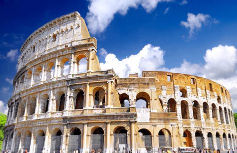 The Colosseum, the world famous landmark in Rome, Italy Roman Colosseum, Rome Travel Guide, Colosseum Rome, Roman Forum, The Colosseum, Dream Travel Destinations, Rome Travel, Famous Landmarks, Famous Places