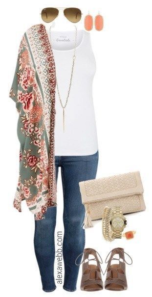 Plus Size Kimono Outfit - Plus Size Summer Outfit - Plus Size Fashion for Women - alexawebb.com #alexawebb Plus Size Kimono Outfit, Adrette Outfits, Look Boho Chic, Plus Size Kimono, Kimono Outfit, Plus Size Summer Outfit, Grunge Vintage, Plus Size Summer, Plus Size Fashion For Women