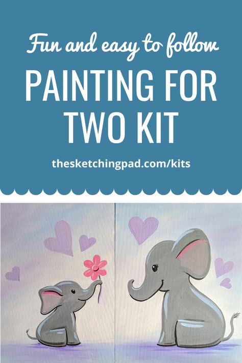 Your kit comes with the following: Two canvases of the size of your choice Four assorted paintbrushes All colors needed Mixing plates ACCESS TO FULL VIDEO TUTORIAL! Canvas Painting For Mom Gift Ideas, Mother Daughter Painting Canvases Easy, Mommy And Me Canvas Painting, Mommy And Me Painting Ideas Canvases, Mom And Me Painting Ideas, Mommy And Me Arts And Crafts, Mother Daughter Painting Canvases, Mother’s Day Paintings On Canvas, Mom And Daughter Painting Easy