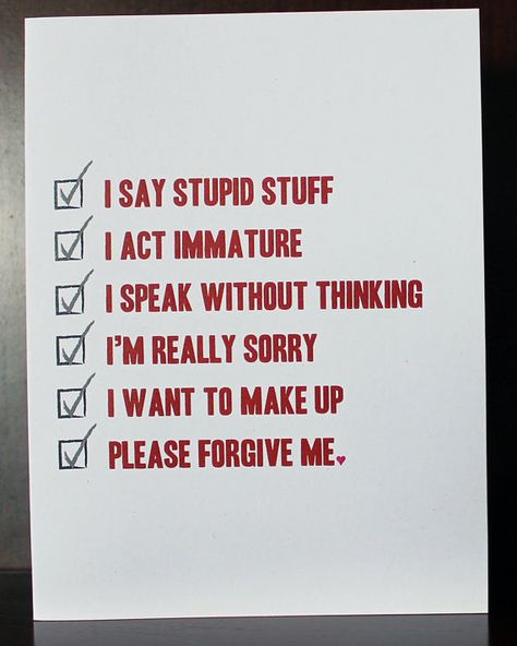 I'm+Sorry+Greeting+Card+Forgive+Me+by+camispaperie+on+Etsy,+$4.25 Sorry Greeting Cards, Im Sorry Gifts, Apology Cards, Im Sorry Cards, Sorry Images, Sorry Quotes, Apology Gifts, Sorry Gifts, Say Im Sorry