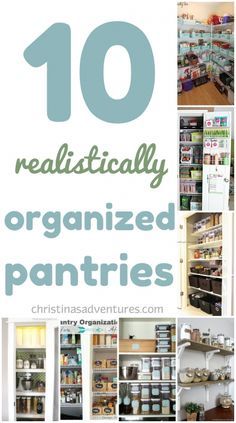 10 Realistically Organized Pantries Realistic Pantry, Organized Pantries, Pantry Goals, Organized Pantry, House Organization, Mudroom Ideas, Organizational Ideas, Organization Station, Pantry Makeover