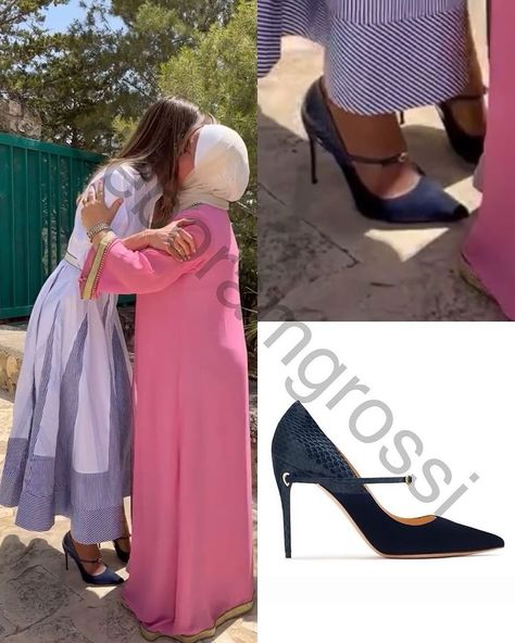 Debora M Grossi Fashion Blog | Flawless @queenrania today wore a pair of JENNIFER CHAMANDI Bespoke Lorenzo Blue Suede And Elaphe Pumps! Thank you the great… | Instagram Jennifer Chamandi, Queen Rania, Blue Suede, Hd Photos, The Queen, The Photo, Fashion Blog, Bespoke, Pumps