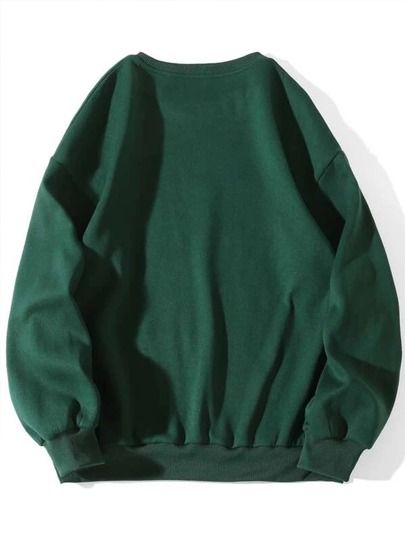 Sweatshirts & Hoodies | Cozy Pullovers | SHEIN USA Women Slogan, Dropped Shoulder Sweatshirt, Lined Hoodie, Cozy Pullover, Loose Tops, Green Fashion, Casual Fits, Hoodie Dress, Cropped Hoodie