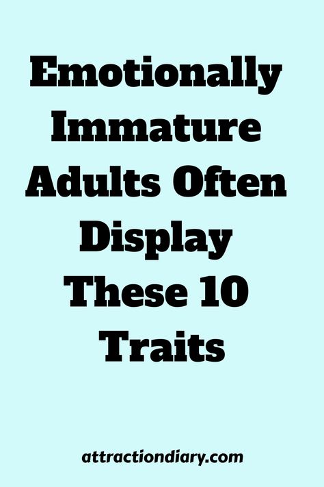 Discover the signs of emotional immaturity in adults and gain insight into behaviors that may indicate a lack of emotional maturity. Explore the fascinating world of emotional growth with these revealing insights! Lack Of Emotion, Emotional Outbursts In Adults, Signs Of Emotional Immaturity, Emotionally Immature Partner, Lack Of Emotional Intelligence, Emotional Immature Husband, Emotional Maturity Vs Immaturity, Emotionally Maturity, Emotional Bully