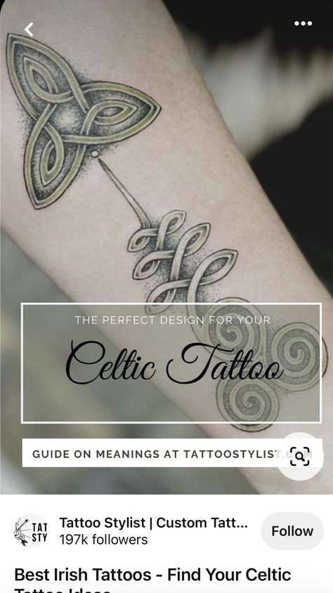 Irish Celtic Tattoos, Celtic Tattoo For Women Irish, Celtic Tattoo Ideas, Gaelic Tattoo, Celtic Tattoo For Women, Empowerment Tattoo, Tatuaje Studio Ghibli, Irish Tattoo, Celtic Tattoo Symbols