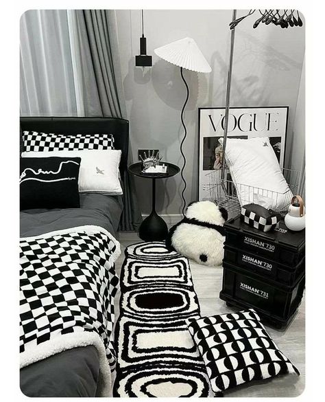 🏃‍♂️Elevate your home decor with our stylish #BlackandWhiteRunnerRugs for only $31.90! ⚪️⚫️Perfect for adding a touch of elegance to any space. #HomeDecor #Flooring #InteriorDesign #ModernRugs #Affordable #Sale #LimitedStock #ShopNow #UpgradeYourSpace 🛍️ Shop Now https://gravitydropz.com/products/black-white-runner-rugs Checkered Room Aesthetic, Monochrome House, Monochrome Color Scheme, Black And White Bedroom, Garden Home Office, White Runners, Spring Rugs, Dekorasi Kamar Tidur, Monochrome Color