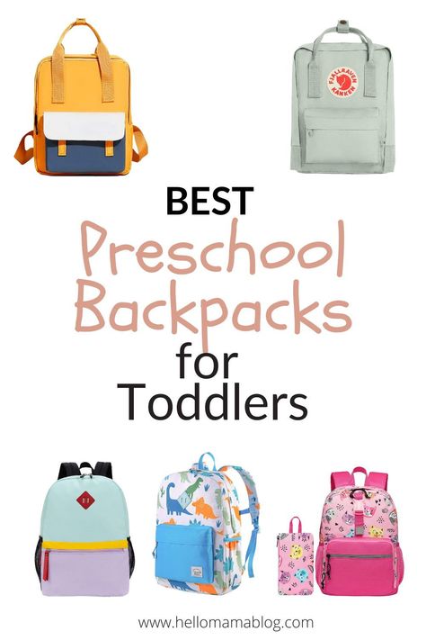 Whether your toddler is going to preschool or daycare this fall, these backpacks are not only cute but also the perfect size to fit in snacks, a lunch box, or even school supplies. In this list, you will find toddler backpacks for girls and boys, as well as gender-neutral backpacks that are perfect for preschool, camp, or for travels. Pre K Backpack, Preschool Backpack Boy, Preschool Essentials, Daycare Backpack, Toddler Boy Backpack, Toddler Girl Backpack, Best Kids Backpacks, Preschool Supplies, Preschool First Day