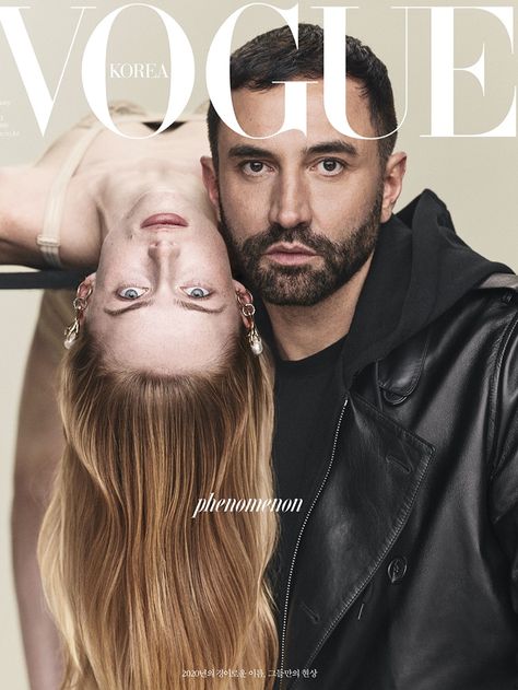 Fashion Editorial Couple, Rianne Van Rompaey, Zion T, Editorial Vogue, Couples Modeling, Vogue Magazine Covers, Greta Gerwig, Riccardo Tisci, People Poses