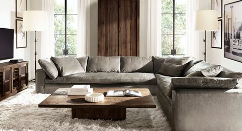 Rh Cloud Sectional, Cleaning Leather Furniture, Restoration Hardware Living Room, Cleaning Leather Couch, Cleaning Naturally, Dc Apartment, Cream Leather Sofa, Cleaning Leather, Cloud Sofa