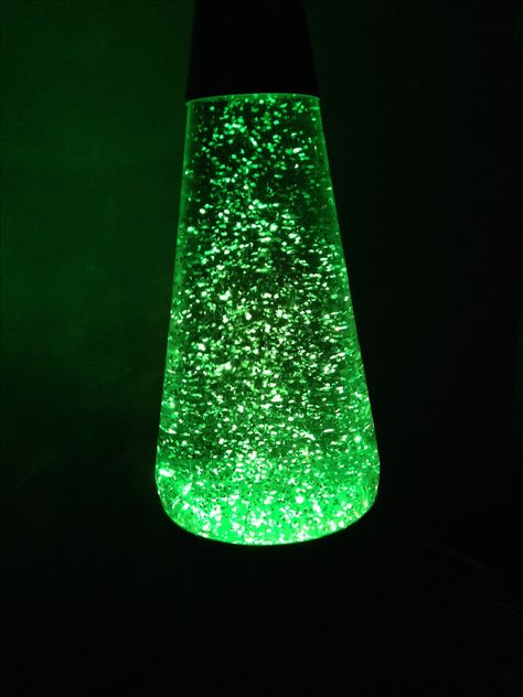 One 14" green glitter lava lamp. Green Lava Lamp, Black Lava Lamp, Blue Lava Lamp Aesthetic, Tall Lava Lamp, Glitter Lava Lamp, Huge Lava Lamp, Lamp Core, Exer Campbell, Glitter Lamp