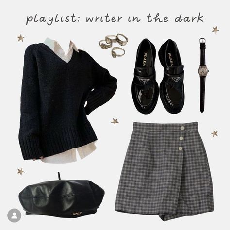 Goth Academia Fashion, Goth Academia, Academia Aesthetic Outfit, Academia Outfits, Uniform Fashion, Pinterest Outfits, All Black Outfit, Outfit Inspo Fall, Professional Outfits