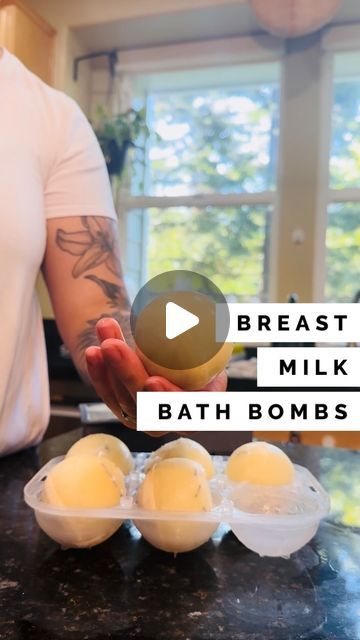 Janaiah McClure on Instagram: "Breast milk bath bombs! So happy with how these turned out. Lightly fragrant, soft & luxurious! The perfect addition to babe’s bath (and mine!) 

Please only consider trying with excess or expired milk not needed to feed your child, and after consulting with pediatrician or conducting a patch test on baby. Every baby’s skin is different, please keep in mind!

#breastmilk #breastmilkbath #milkbath #breastfedbaby #breastfeedingmom #momtips #newmom #babyskin #momvlog #momlife #breastmilkstorage #breastmilksupply #breastmilkbag #newborn #5monthsold" Breast Milk Bath For Baby, Expired Breastmilk Uses, Things To Make With Breastmilk, Breast Milk Bath, Breast Milk Soap Recipe, Breastmilk Lotion, Breast Milk Soap, New Mom Advice, Breastmilk Soap