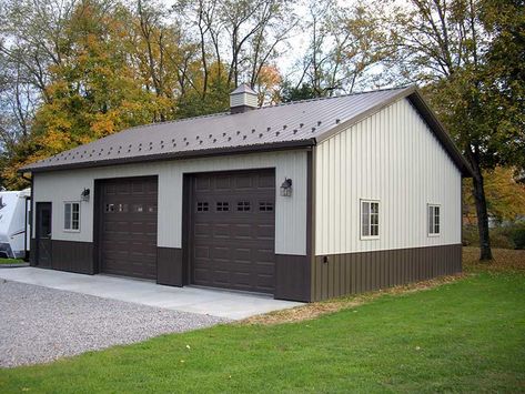 Pole Building Garage, Cleary Buildings, Garage Building Plans, Warehouse Renovation, Metal Garage Buildings, Pole Barn Plans, Barn Remodel, Garage Plans With Loft, Metal Shop Building